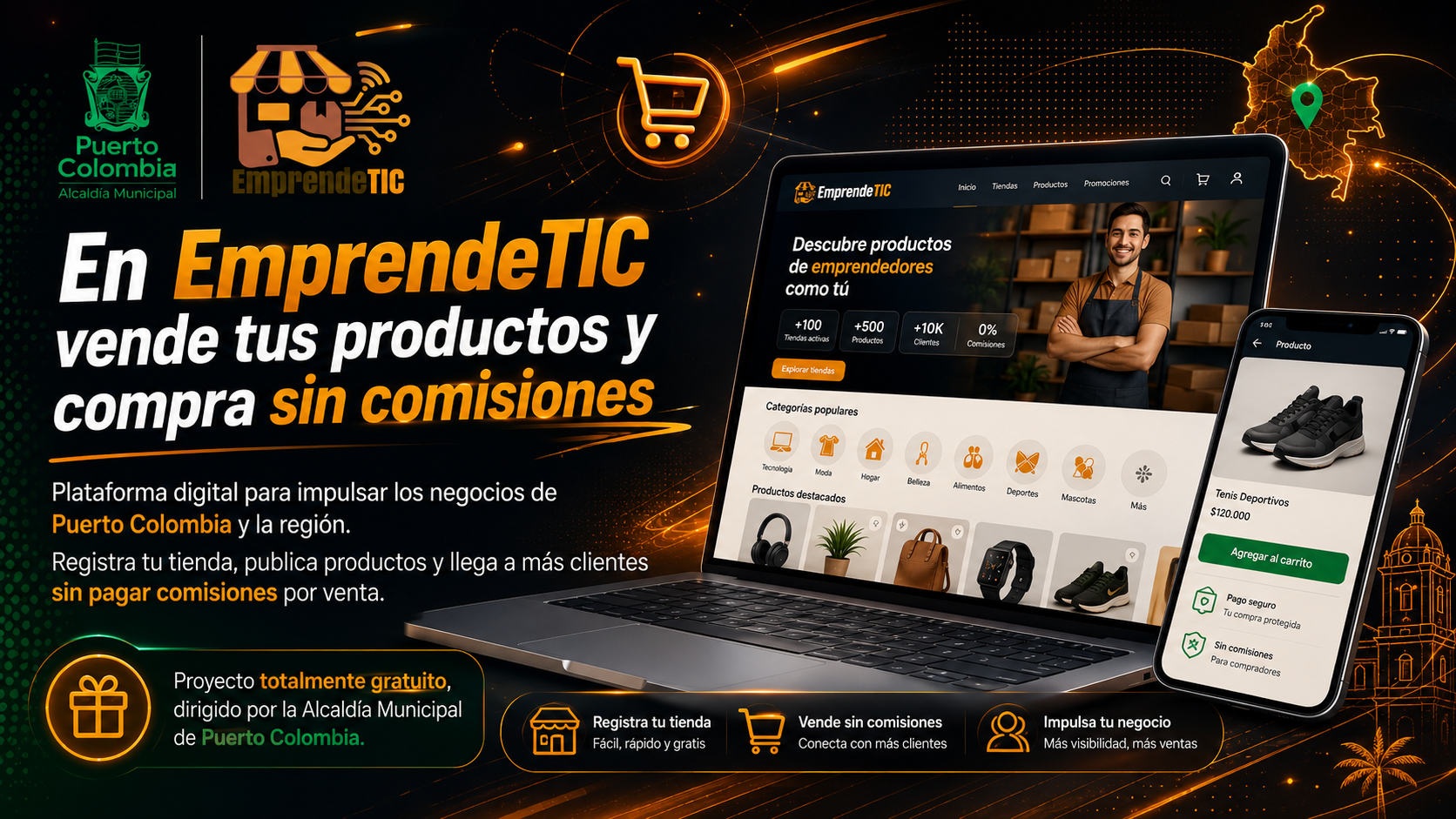 En EmprendeTIC vende tus productos y compra sin comisiones