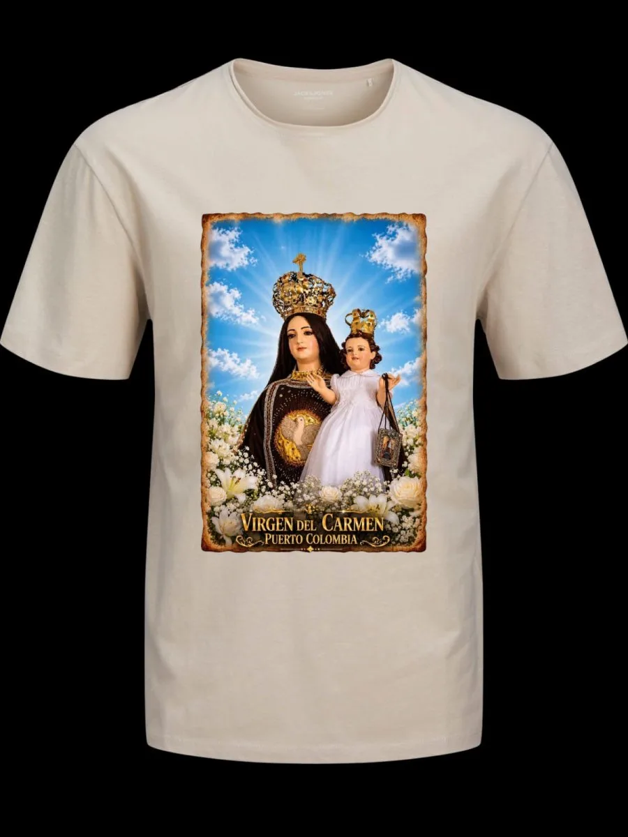 Suéter de la Virgen del Carmen Luz Celestial
