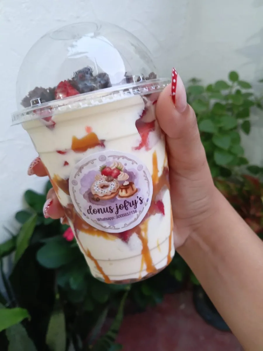 Fresa con crema